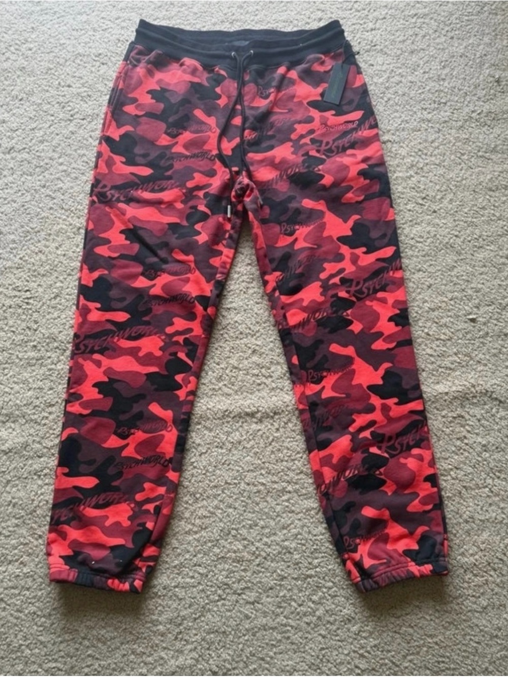Psychworld Red Camo Jogger